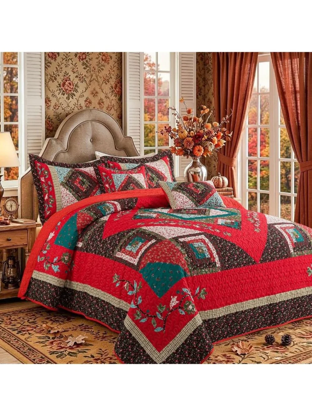 Lightweight Cotton California King Quilt - Cozy Farmhouse Bedspread for All